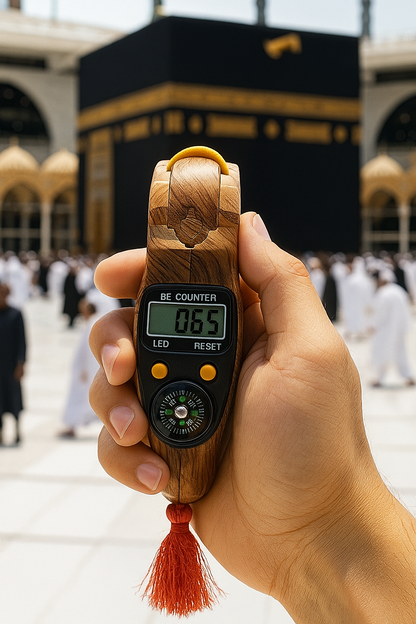 Muslim prayer (Tasbih)Material: PP plastic with wood grain finish