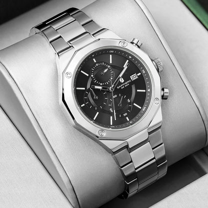 Montre homme SAPPHERO – Chronographe sport de luxe, mode et étanche, idéale en cadeau
