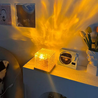 RGB Crystal Touch Lamp – Portable Night Light with USB Charger