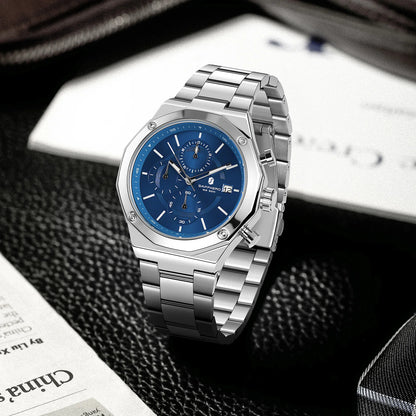 Montre homme SAPPHERO – Chronographe sport de luxe, mode et étanche, idéale en cadeau