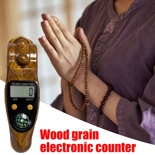 Muslim prayer (Tasbih)Material: PP plastic with wood grain finish