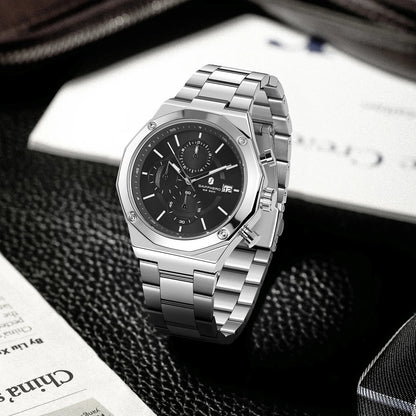 Montre homme SAPPHERO – Chronographe sport de luxe, mode et étanche, idéale en cadeau