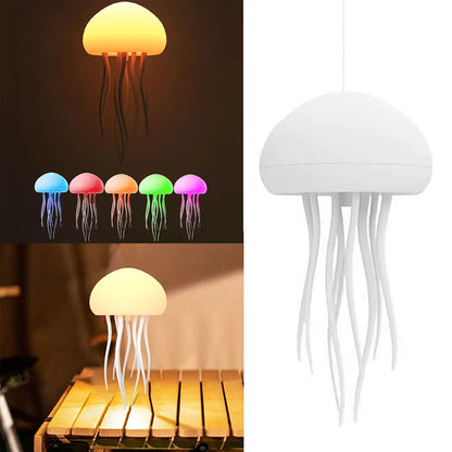 RGB Jellyfish Desk Lamp – Voice-Control Night Light for Home & Office