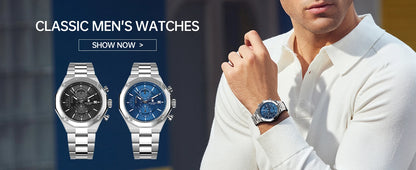 Montre homme SAPPHERO – Chronographe sport de luxe, mode et étanche, idéale en cadeau
