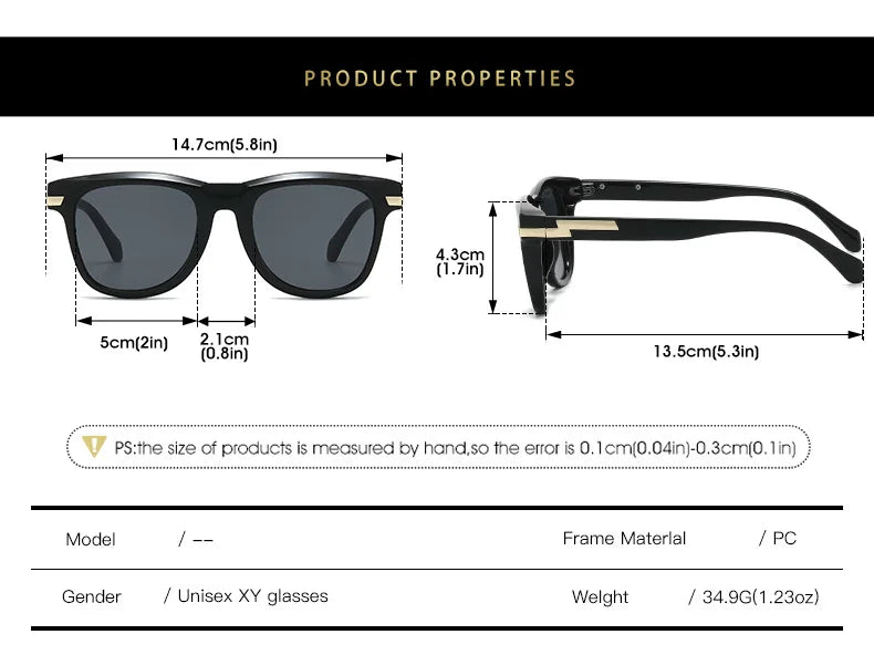 2025 Square Sunglasses – Futuristic UV400 Shades Unisex