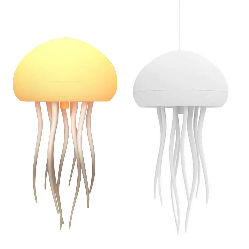 RGB Jellyfish Desk Lamp – Voice-Control Night Light for Home & Office