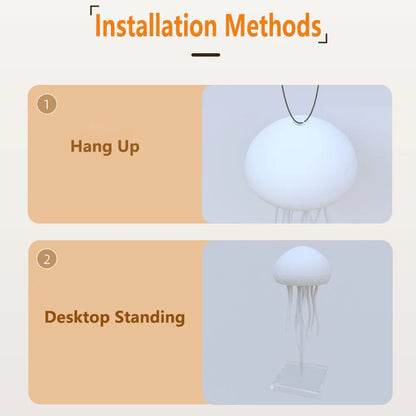 RGB Jellyfish Desk Lamp – Voice-Control Night Light for Home & Office
