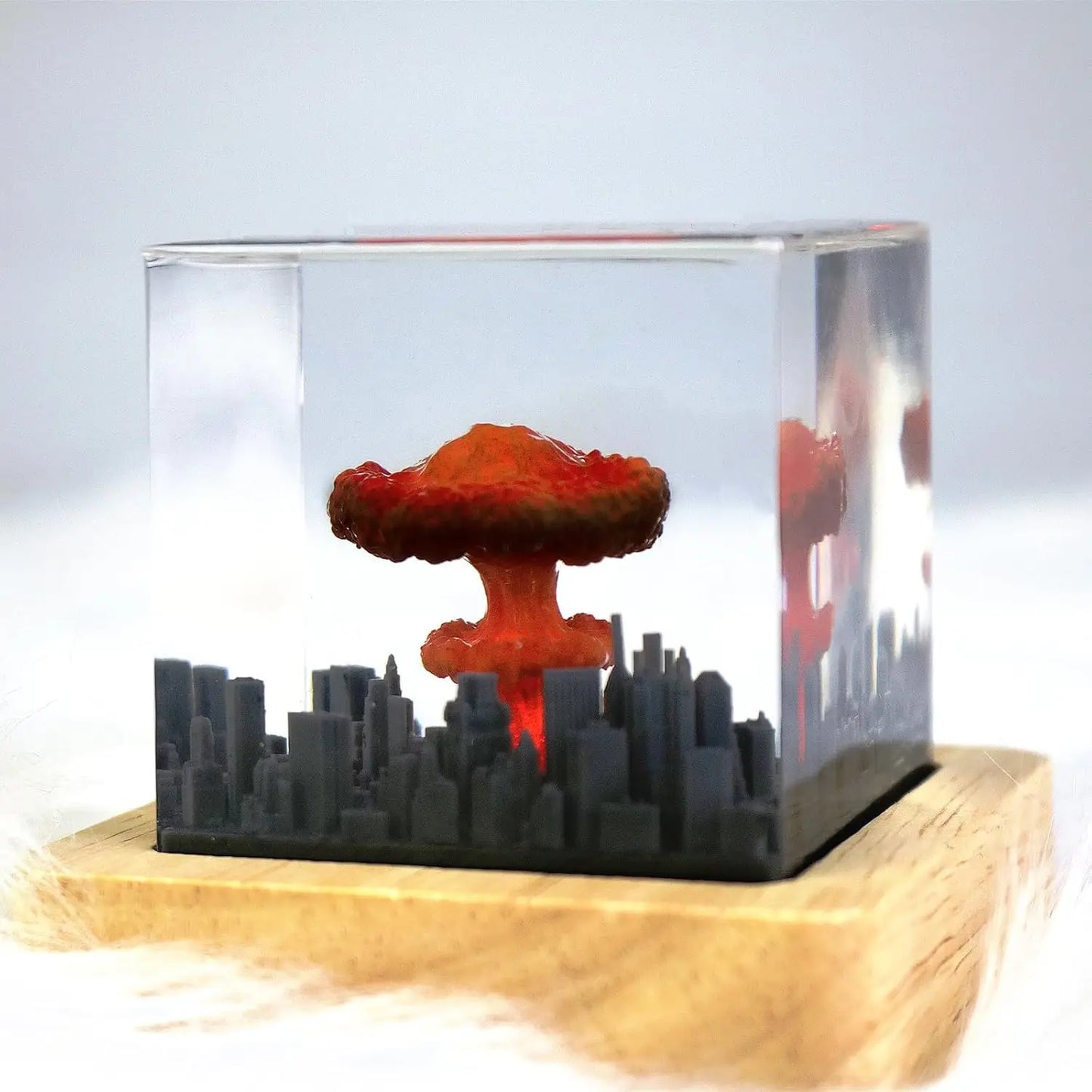 Halloween Atomic Bomb Explosion Lamp – Mushroom Cloud Decor for Home or Office