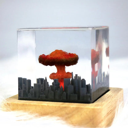 Halloween Atomic Bomb Explosion Lamp – Mushroom Cloud Decor for Home or Office
