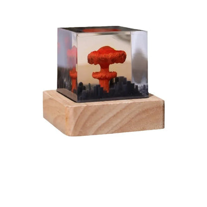 Halloween Atomic Bomb Explosion Lamp – Mushroom Cloud Decor for Home or Office