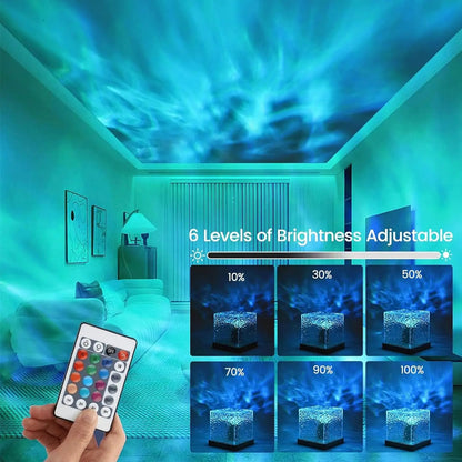 RGB Crystal Touch Lamp – Portable Night Light with USB Charger