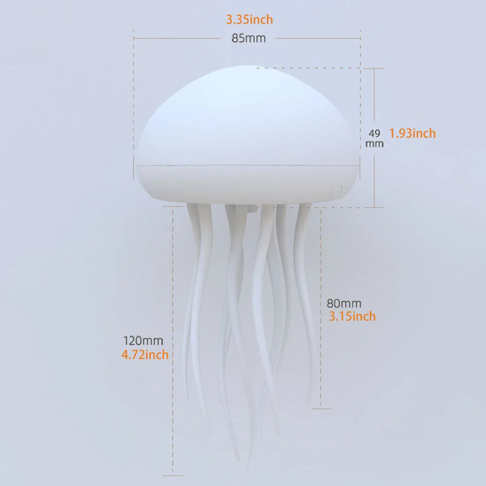 RGB Jellyfish Desk Lamp – Voice-Control Night Light for Home & Office