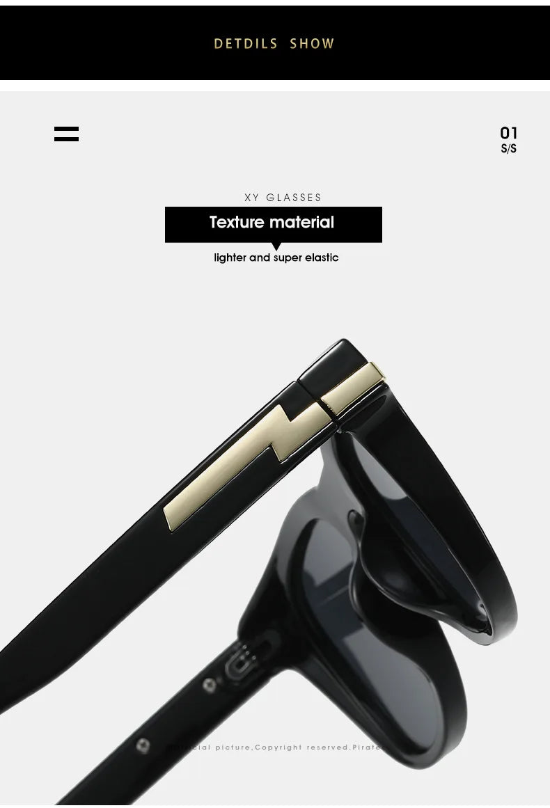 2025 Square Sunglasses – Futuristic UV400 Shades Unisex