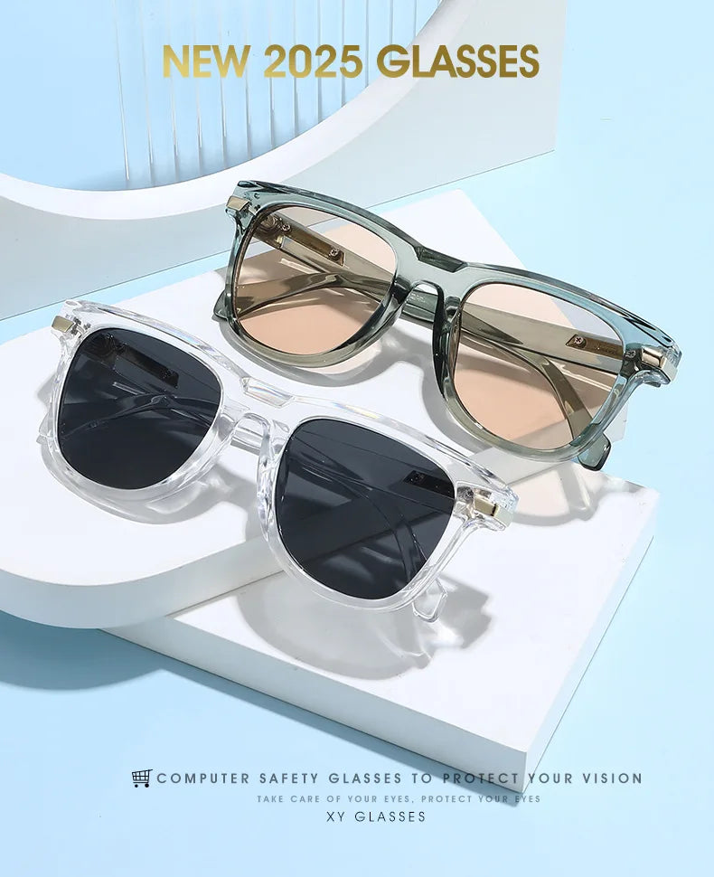 2025 Square Sunglasses – Futuristic UV400 Shades Unisex
