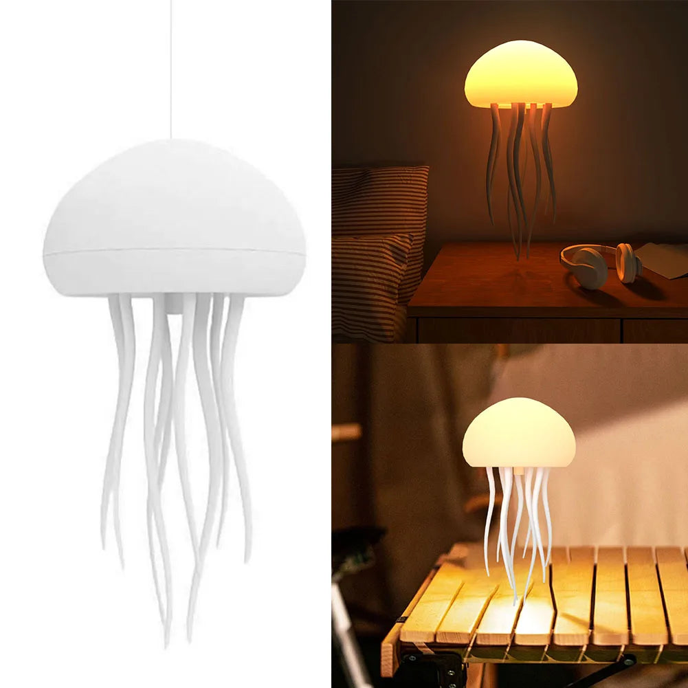 RGB Jellyfish Desk Lamp – Voice-Control Night Light for Home & Office