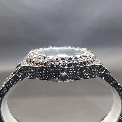Watches For Men Octagonal Case Luxury Diamond Men's Watch With Big Zircon Bezel Fashion Hip Hop Hand Clock