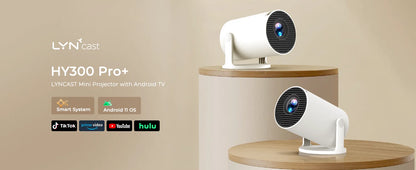 Mini Projector 720P HD, 4K Support Auto-Focus & Keystone, Android 11.0, WiFi 6, BT 5.4, 10,000+ Apps – Portable Home Theater