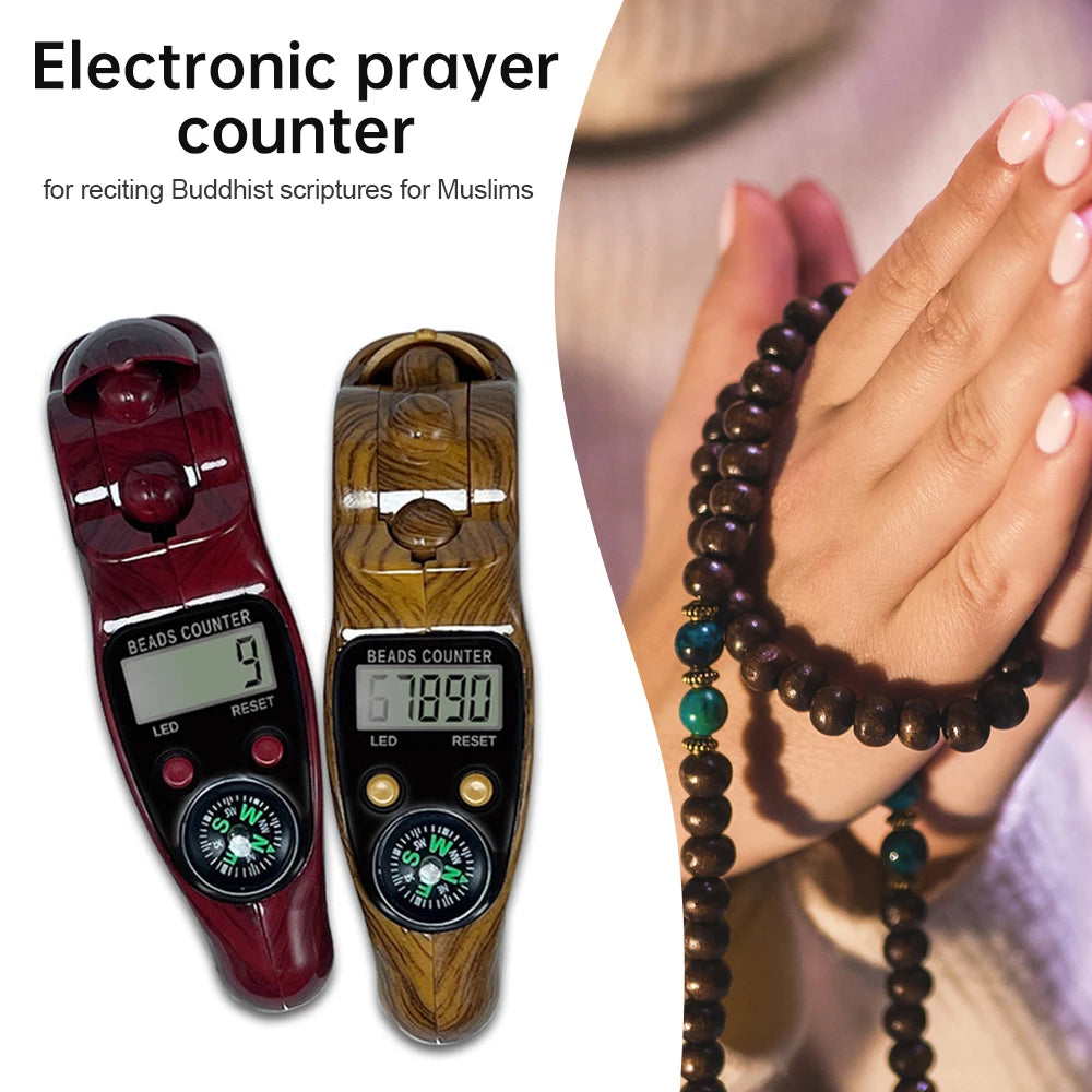 Muslim prayer (Tasbih)Material: PP plastic with wood grain finish