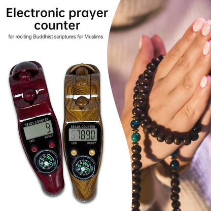 Muslim prayer (Tasbih)Material: PP plastic with wood grain finish
