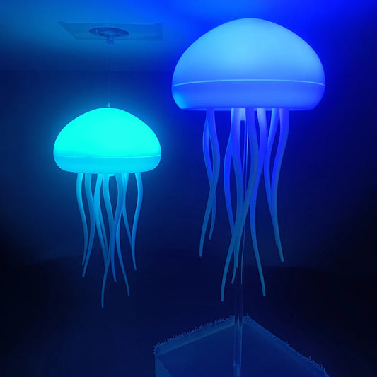 RGB Jellyfish Desk Lamp – Voice-Control Night Light for Home & Office