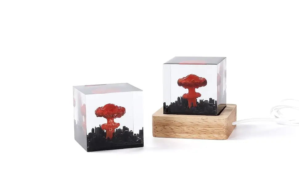 Halloween Atomic Bomb Explosion Lamp – Mushroom Cloud Decor for Home or Office