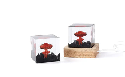 Halloween Atomic Bomb Explosion Lamp – Mushroom Cloud Decor for Home or Office