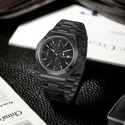 Montre homme SAPPHERO – Chronographe sport de luxe, mode et étanche, idéale en cadeau